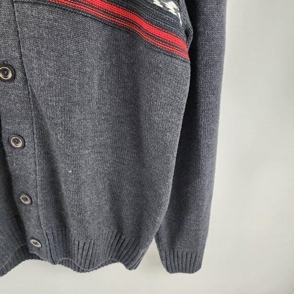 Urban Pipeline Sweater Mens XXL Gray Multi Grandpa Dad Cardigan - Picture 4 of 7